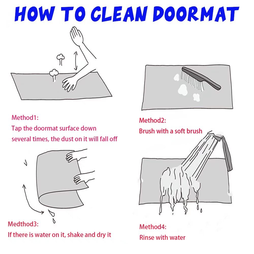 Funny 'Fuck Around and Find Out' Surveillance Doormat - Durable Silk Loop Mesh Shoe Scraper for Entryway, Front Door, Home & Office - Indoor/Outdoor Floor Mat (23.6