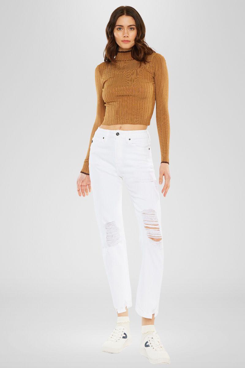 Haven Ultra High Rise Slim Straight Leg Jeans for Women - Stretch Denim Pants, Comfortable & Flattering Fit - Perfect for Casual Outfits, Workwear, and Everyday Style