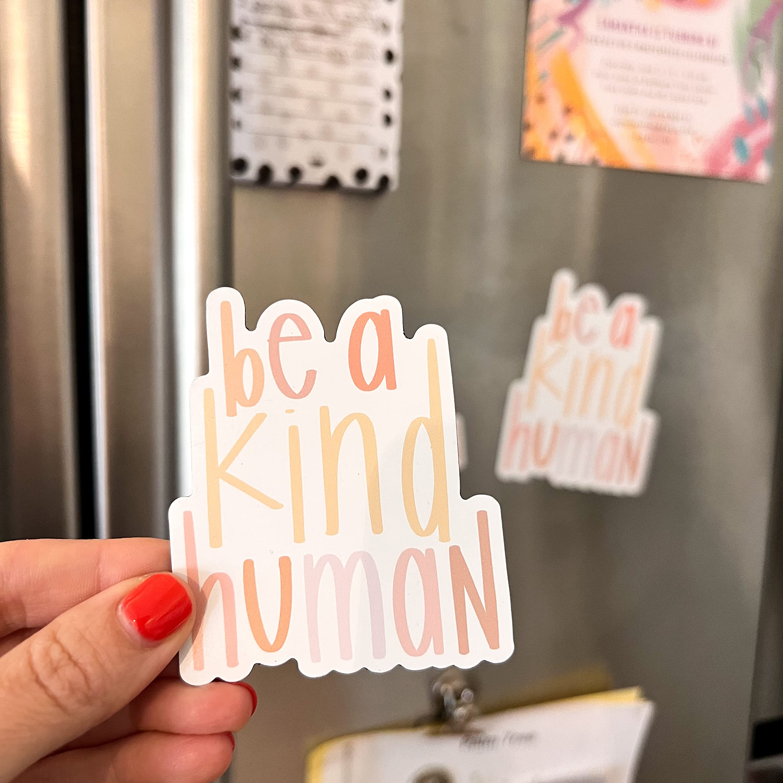 Inspirational Be Kind Magnets - Motivational Quotes for Fridge, Car, Locker - Cute Positive Message Refrigerator Magnets - Perfect for Home, Office & School Decor