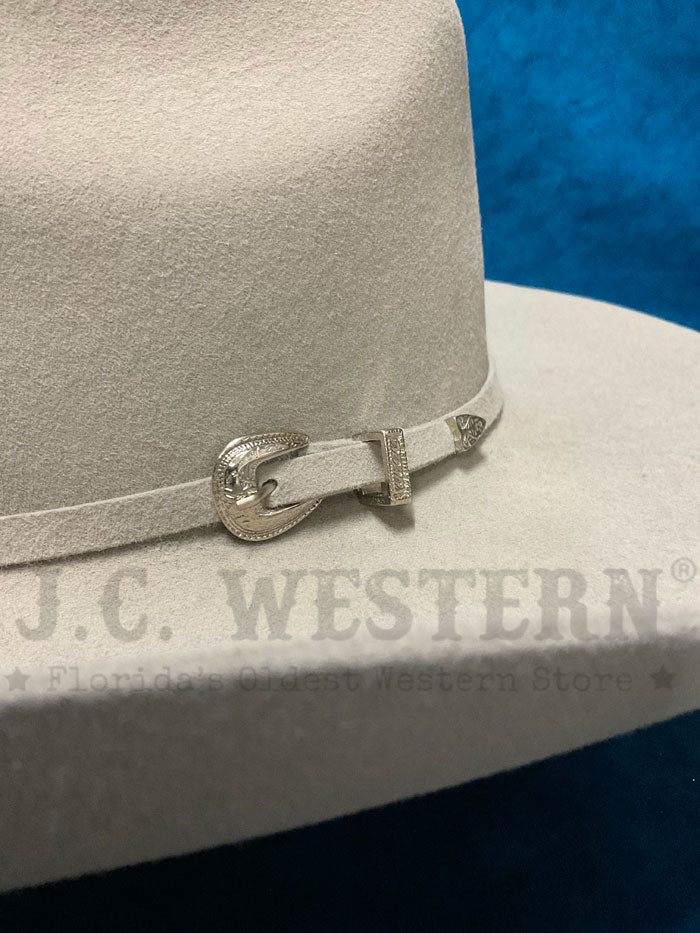 Justin JF0357RIATXL RIATA 3X Wool Western Hat in Platinum Silver - Perfect for Rodeo, Country Music Festivals & Western Fashion