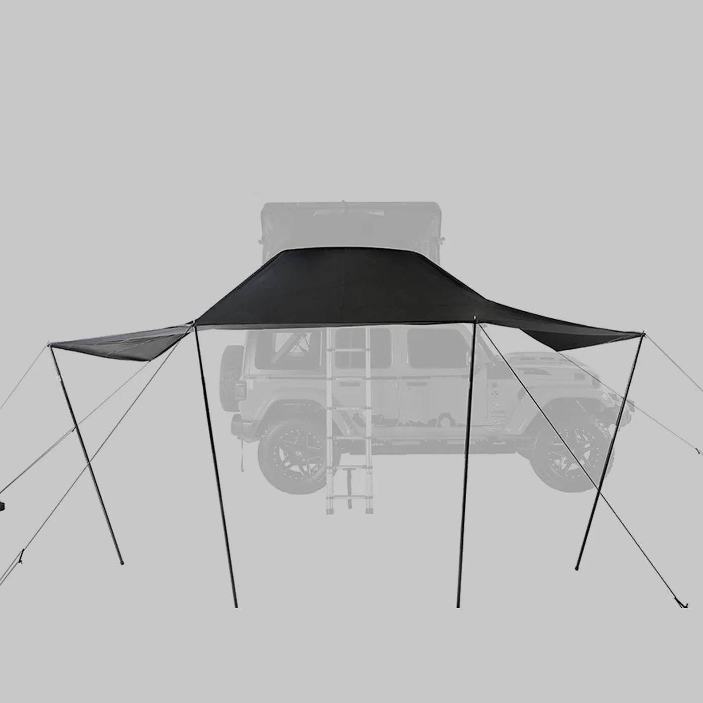 iKamper Skycamp 3.0 Mini/DLX Mini Roof Top Tent - Lightweight Hard Shell Rooftop Awning for Camping & Overlanding Adventures