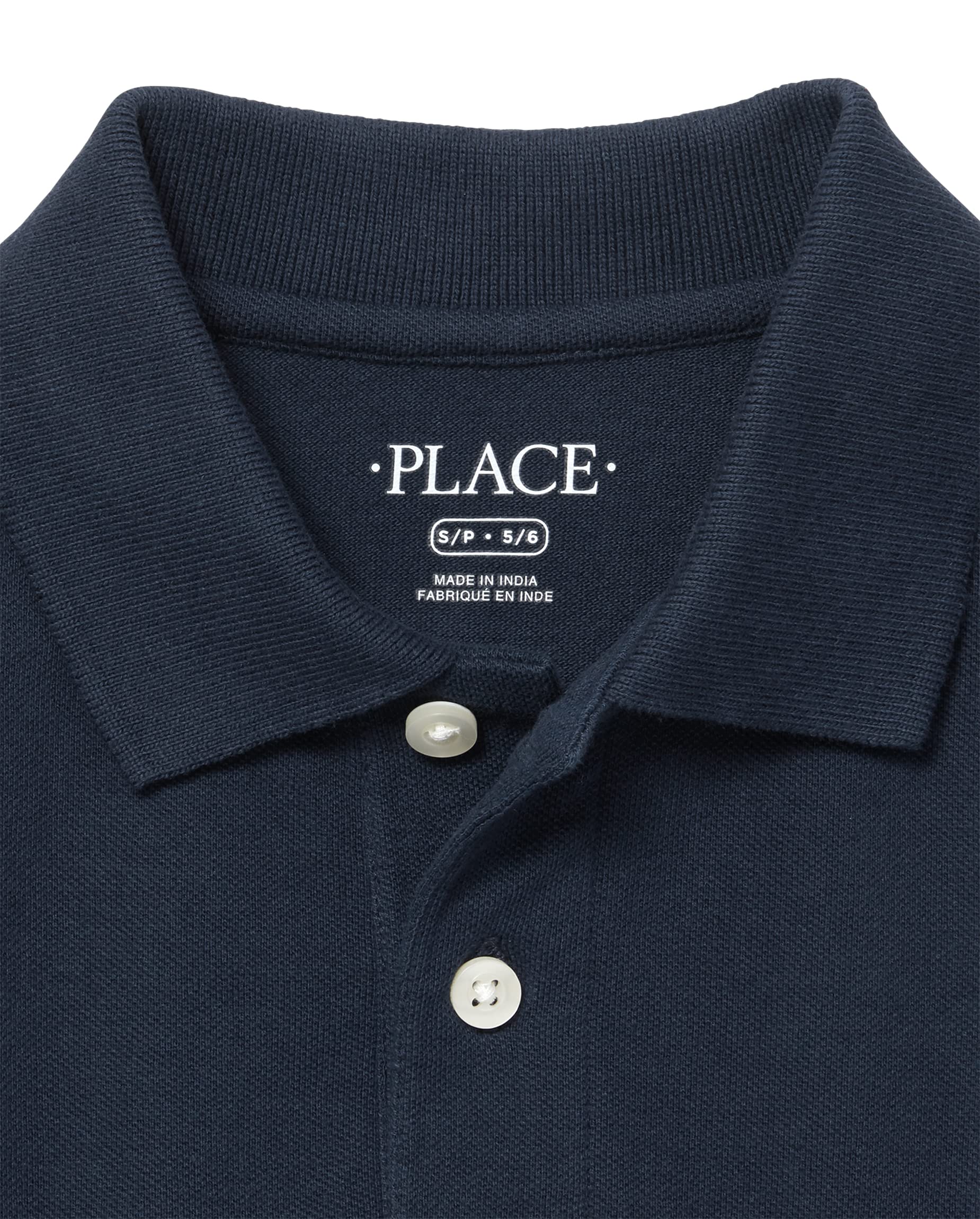 The Children's Place Boys' Long Sleeve Pique Polo Shirt - Comfortable Cotton School Uniform & Casual Wear for Toddlers and Kids