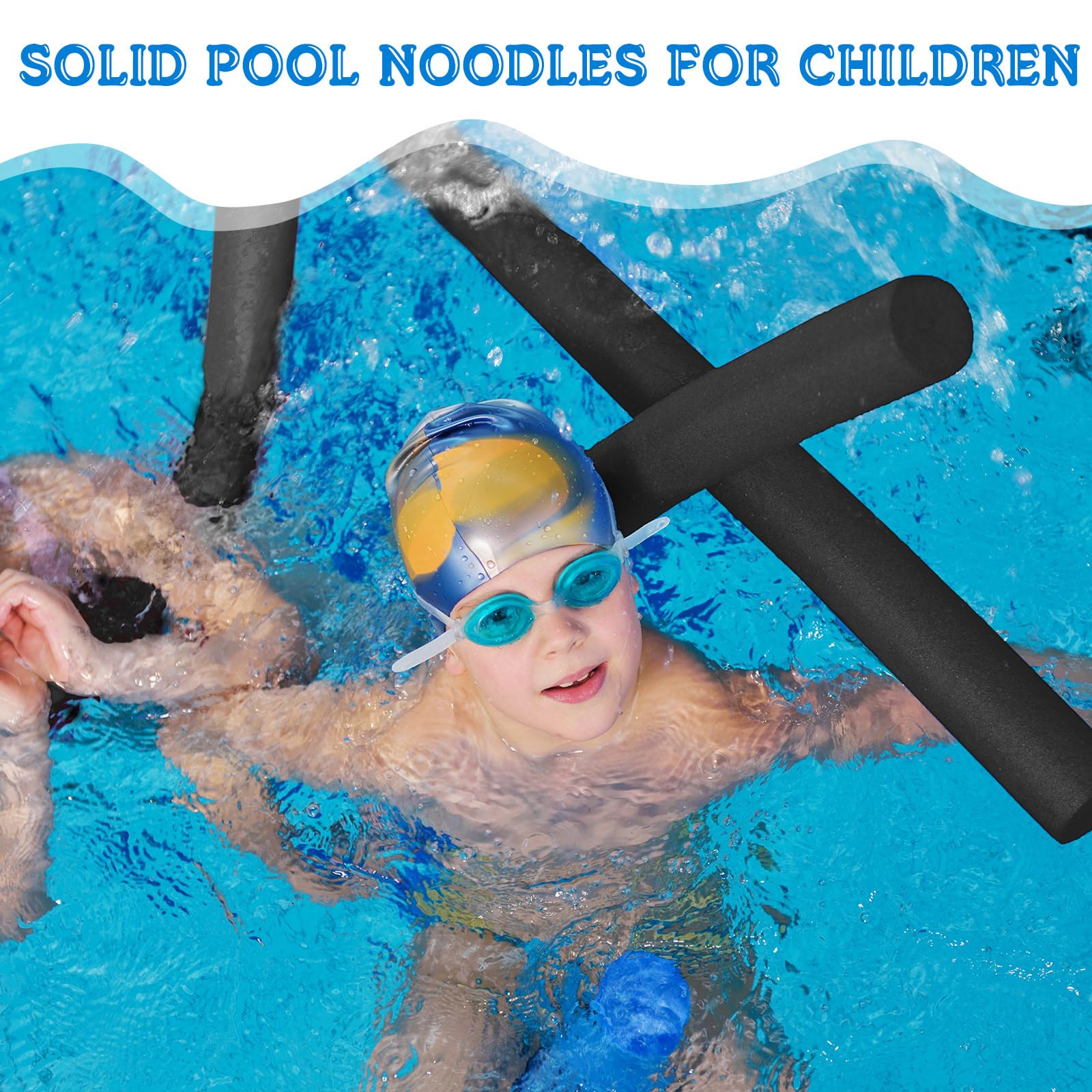 Frienda 20 Pcs Solid Pool Noodles - 1.57 x 35.83 Inches Round Foam Tubes for Swimming, DIY Crafts, Kids Floats, Backyard Parties & Summer Water Activities