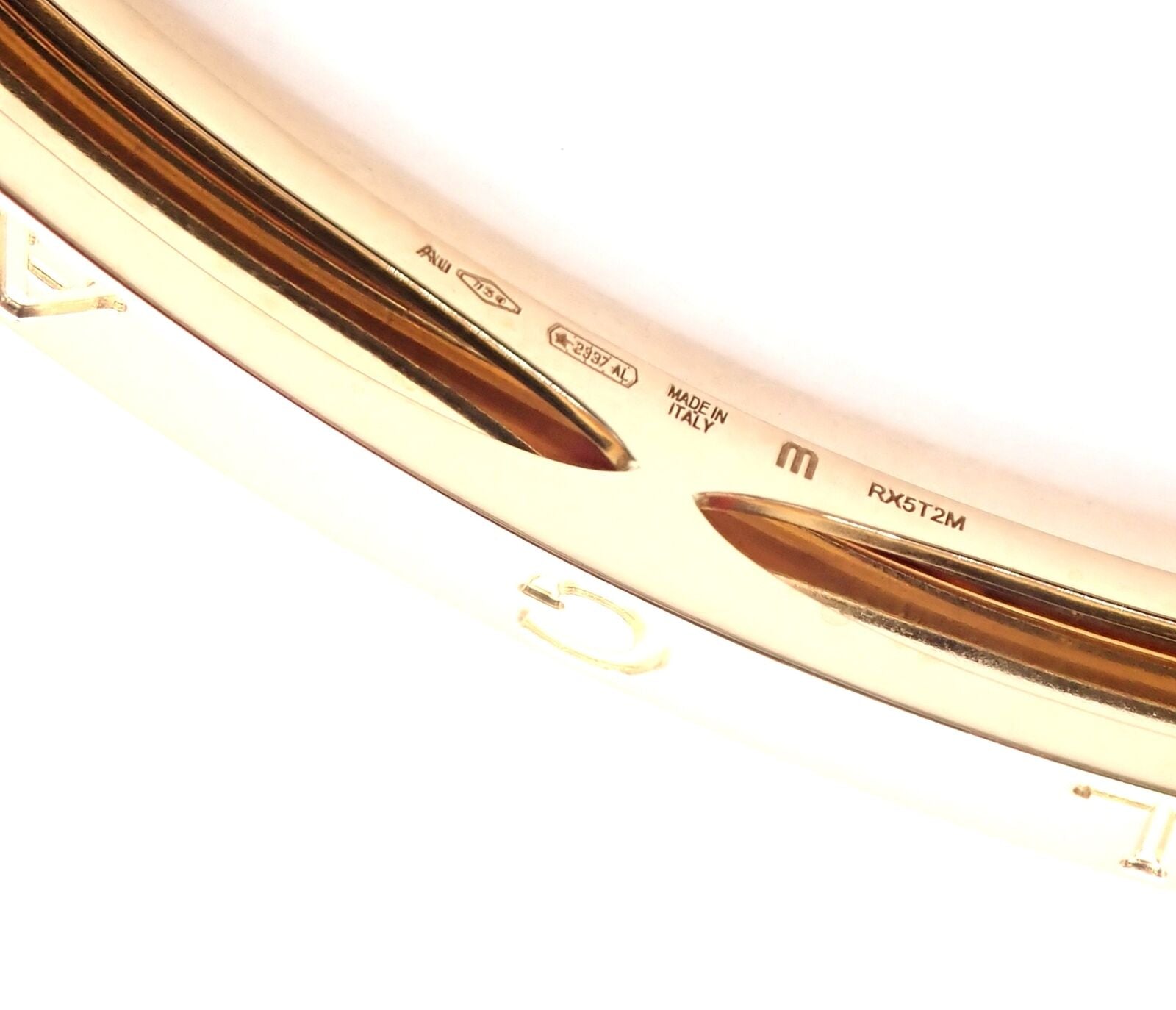 Authentic Bulgari B.Zero1 Rock 18K Yellow Gold Diamond Bangle Bracelet - Luxury Jewelry for Women, Perfect for Weddings, Anniversaries & Special Occasions