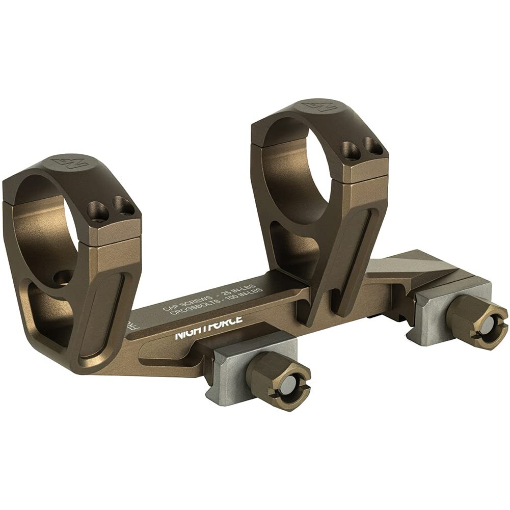 NightForce UltraMount 34mm 0 MOA Lightweight Durable One-Piece Scope Ring Mount for Rifles - Perfect for Hunting, Shooting Range & Long-Range Precision Optics