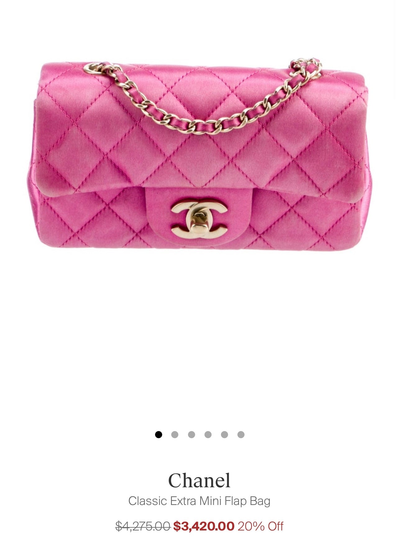 Chanel Extra Mini Pink Satin Flap Bag - Pre-Owned Like New Condition | Perfect for Evening Parties, Weddings & Special Occasions