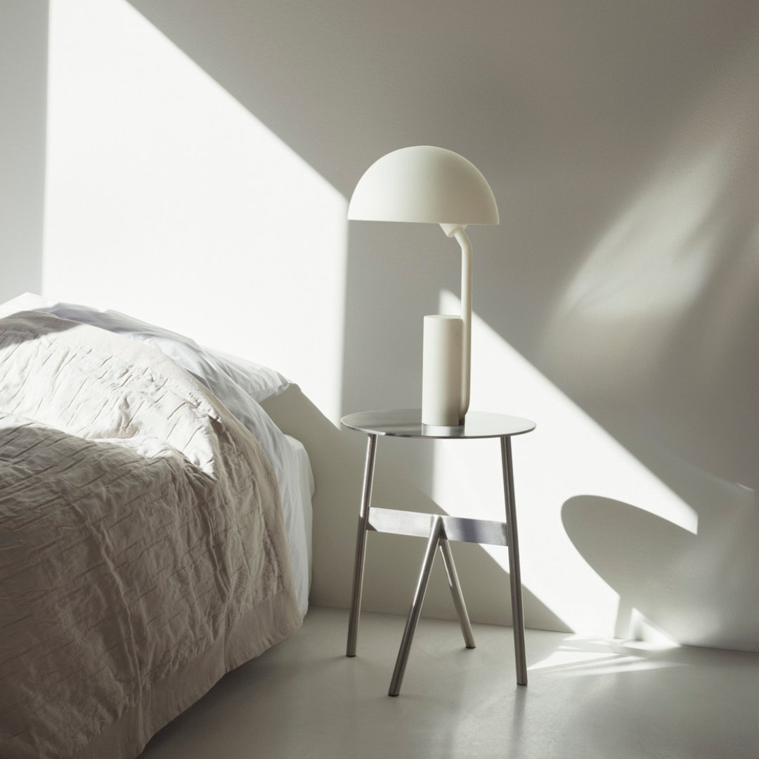 Modern LED Cap Table Lamp - Adjustable Brightness Bedside Desk Light for Living Room, Bedroom, Office - Warm White & Cool White Dimmable Nightstand Lamp