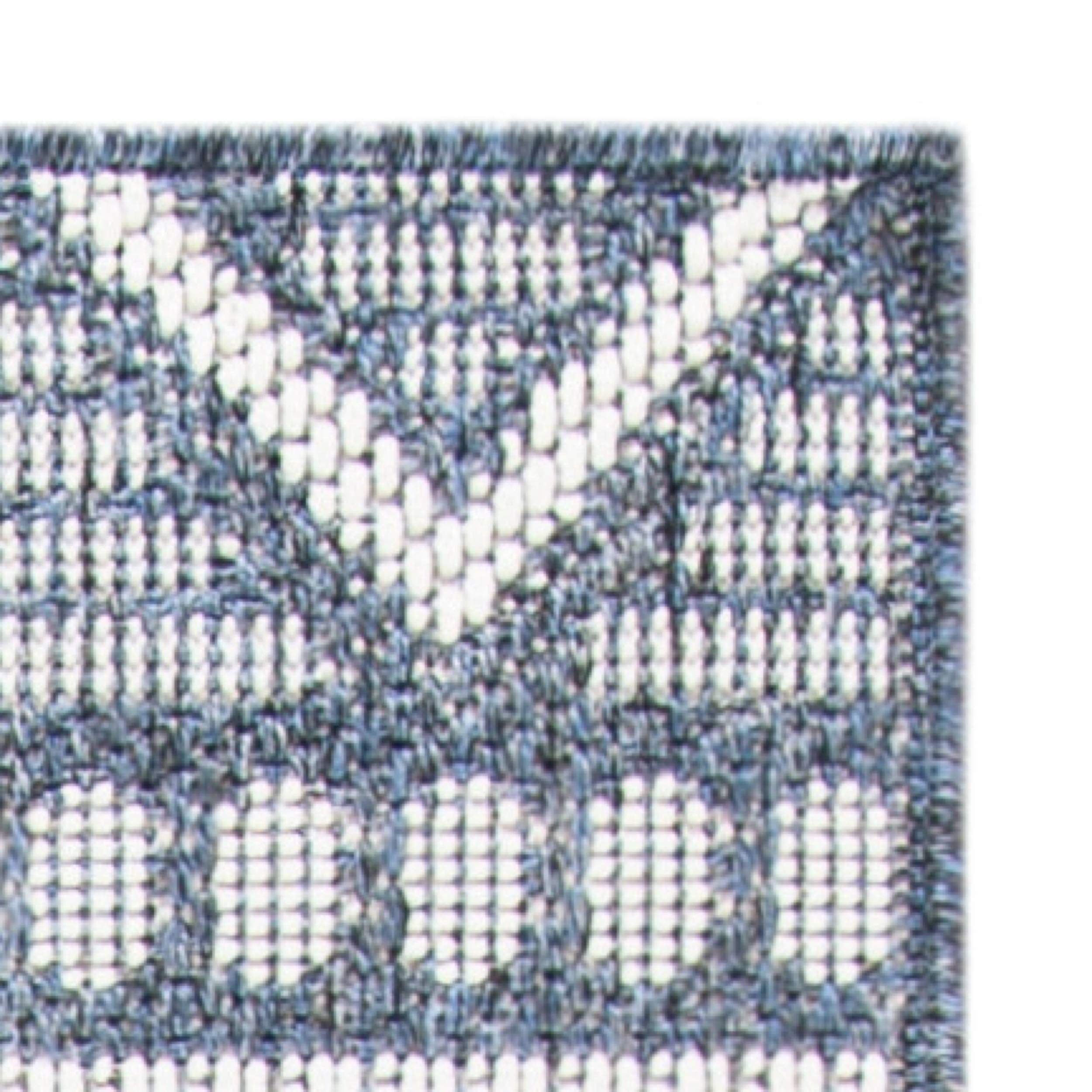SAFAVIEH Bermuda Collection 9' x 12' Navy & Creme Indoor Outdoor Area Rug - Non-Shedding, Machine Washable, Easy Care - Perfect for Living Room, Bedroom, Patio, Backyard & Mudroom (BMU818N)