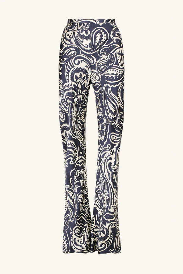 Anthea Silk Bias Cut Pants - Women's High Waist Flowy Lounge Pants for Comfort & Elegance - Perfect for Yoga, Home Wear & Casual Outfits