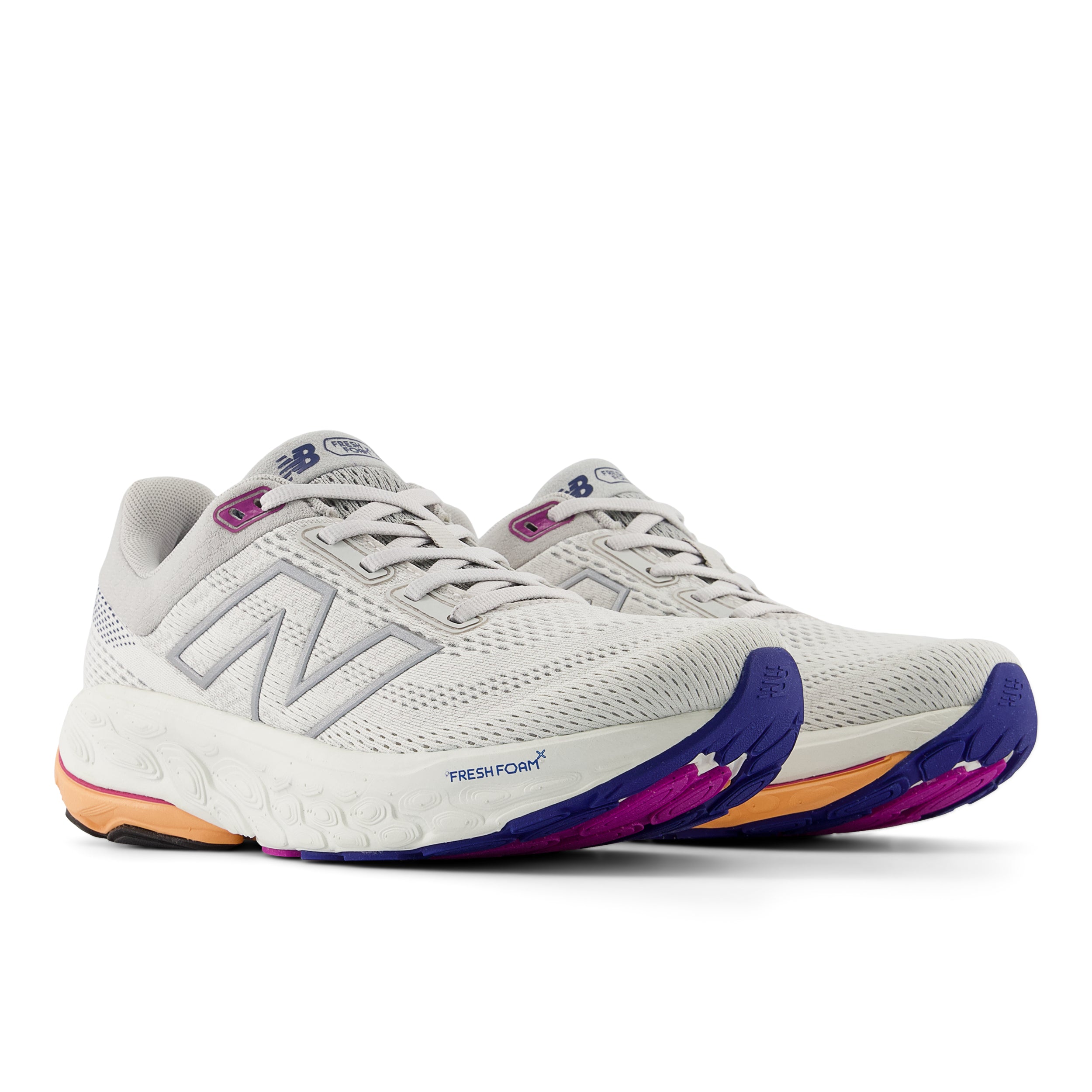 New Balance Women's Fresh Foam X 860v14 Running Shoes - Grey Matter/Copper/Silver Metallic - Stability & Cushion for Road Running, Jogging & Gym Workouts