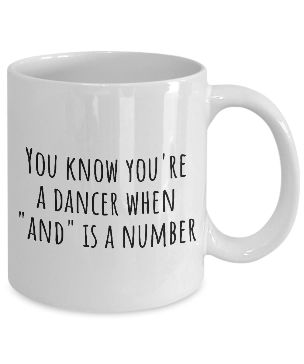 Funny Dancer Gift - Dance Coffee Mug for Ballroom Dancers - Perfect for Dance Class, Studio, or Home Use
