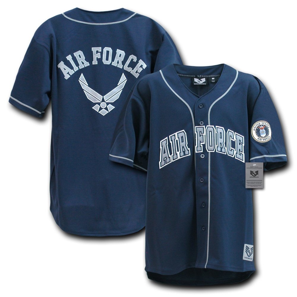 Rapiddominance Air Force Baseball Jersey - High-Quality Custom Baseball Uniforms for Teams & Fans | Perfect for Games, Training & Fan Gear