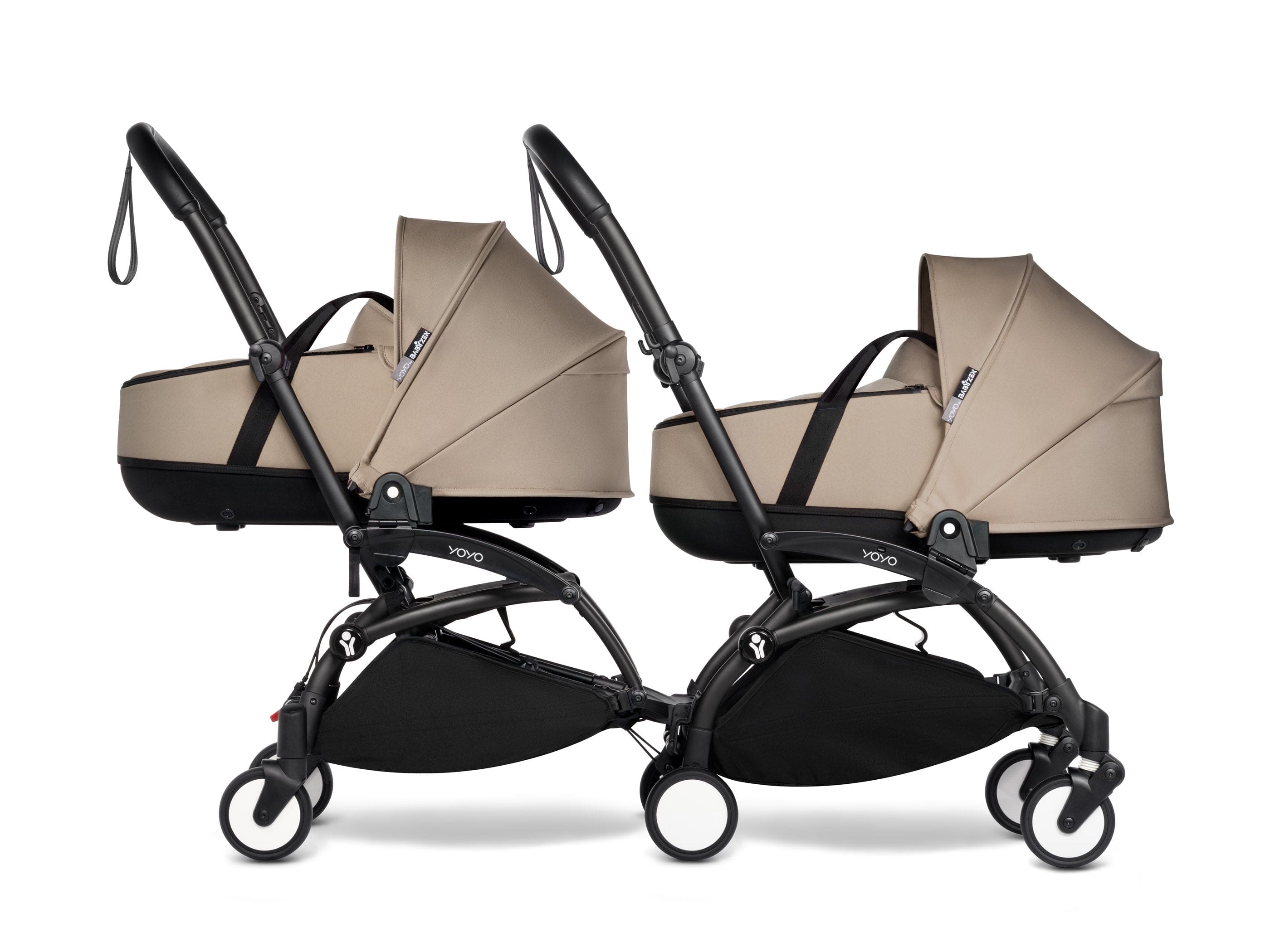 Stokke YOYO 3 Double Stroller with Bassinet - Lightweight Compact Travel Stroller for Twins - Perfect for Air Travel, City Walks & Outdoor Adventures
