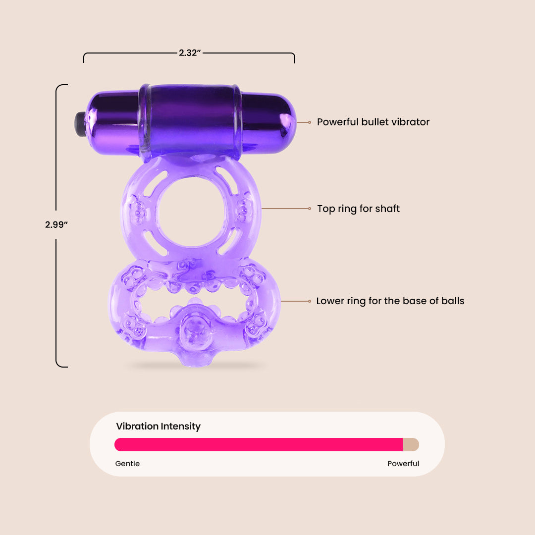 Fantasy C Ringz Infinity Super Ring - Vibrating Penis & Ball Rings for Enhanced Pleasure - Perfect for Couples Play & Solo Stimulation