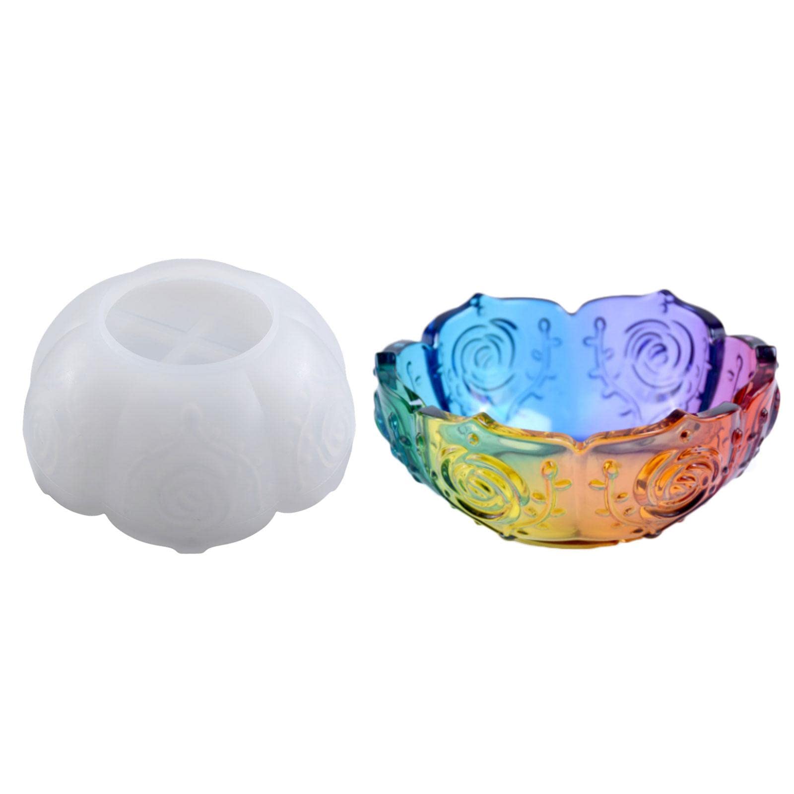 Premium Round Silicone Resin Mold for DIY Candle Holders & Epoxy Crafts - Perfect for Home Decor, Wedding Centerpieces, and Beginner DIY Projects