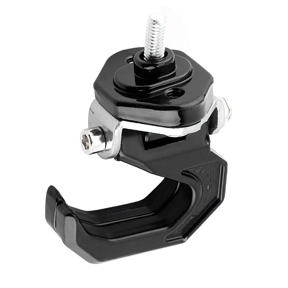 Universal Motorcycle Hanger Hook - Durable Aluminum Alloy Luggage Bag Hook Holder for Motorcycles (Black/Silver) - Perfect for Touring, Commuting & Storage Organization