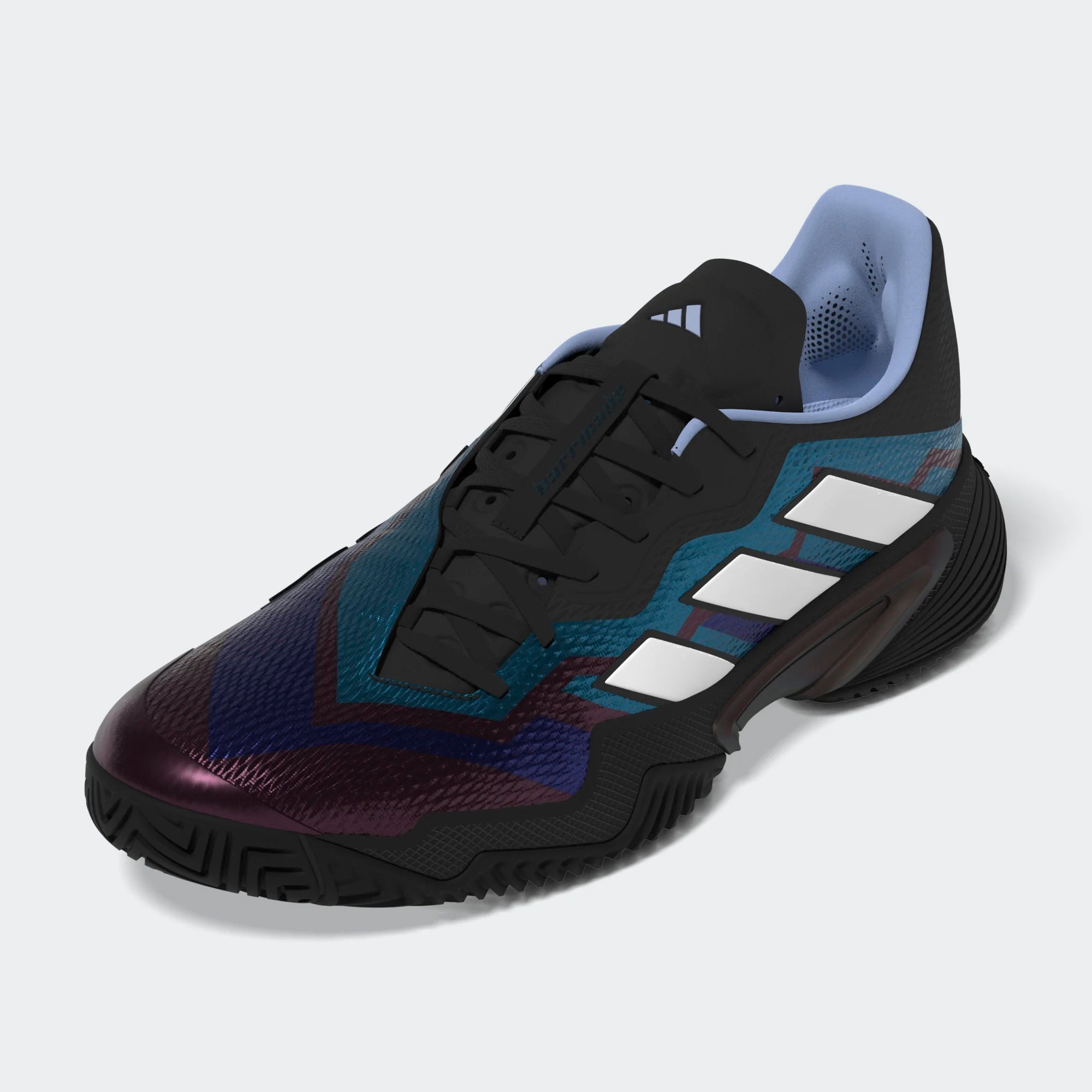 adidas Barricade Men's Tennis Shoes - Black/Blue/Purple HQ8415 | High-Performance Court Shoes for Competitive Play & Training