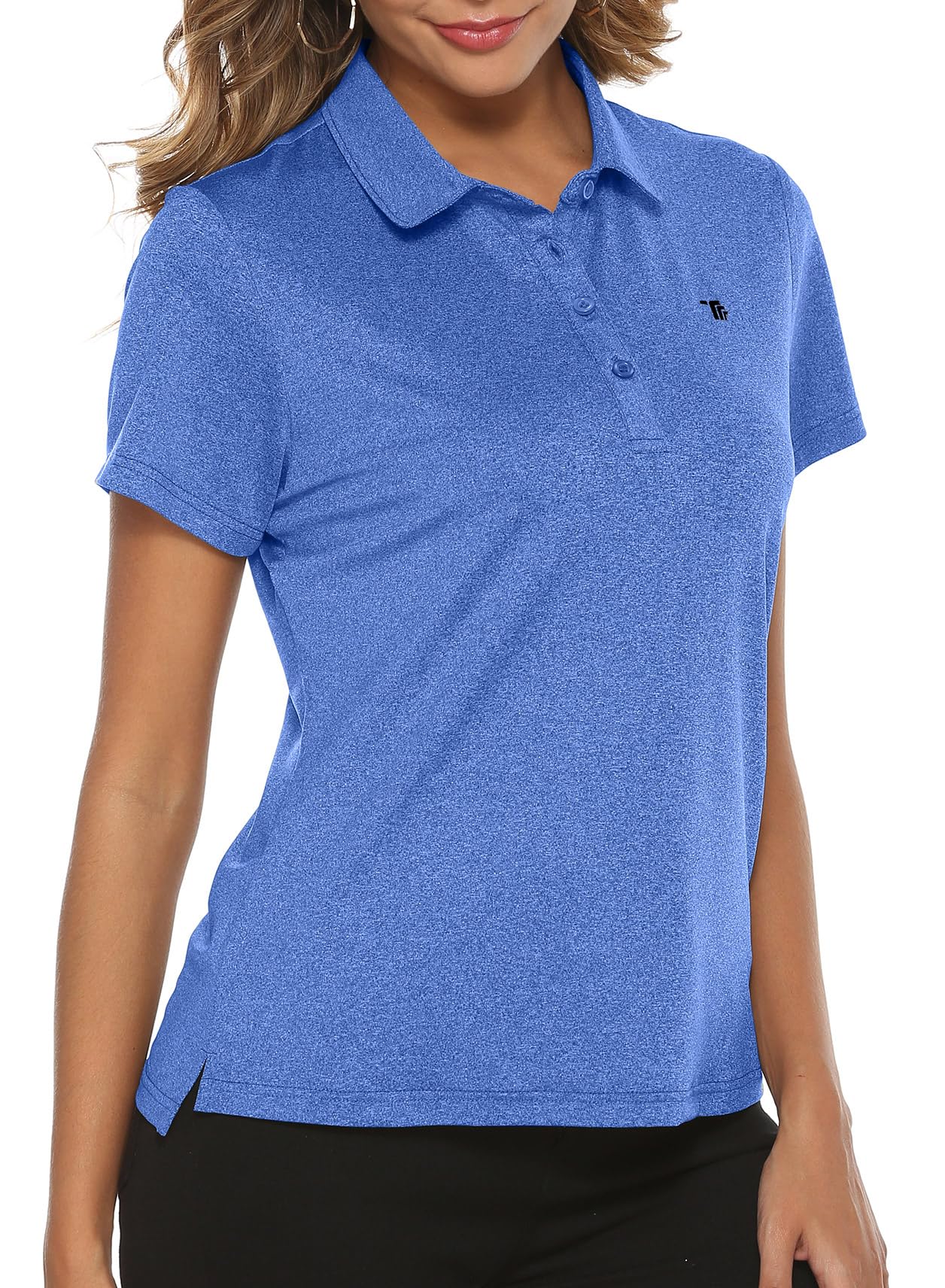 Women's Moisture Wicking Golf Polo Shirts - Breathable Short Sleeve Ladies Golf Tops for Summer - Perfect for Golf Courses, Driving Range & Casual Wear
