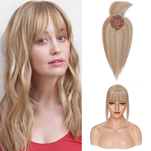 With bangs-Golden Brown&Bleach Blonde #12P613