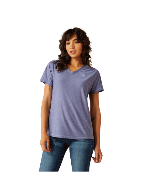 Ariat Women's Laguna Short Sleeve V-Neck T-Shirt - Comfortable Casual Tee for Everyday Wear, Outdoor Activities & Summer Outfits