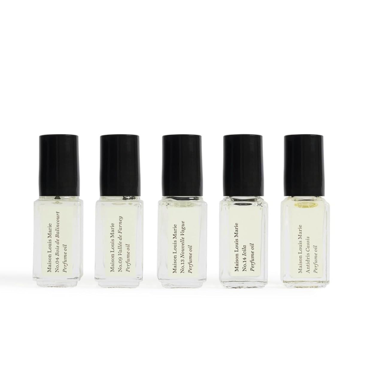 Maison Louis Marie Natural Roll-On Perfume Oil Discovery Set - 5 Piece Luxury Clean Beauty Gift | Non-Toxic Fragrance for Women, Travel & Everyday Wear