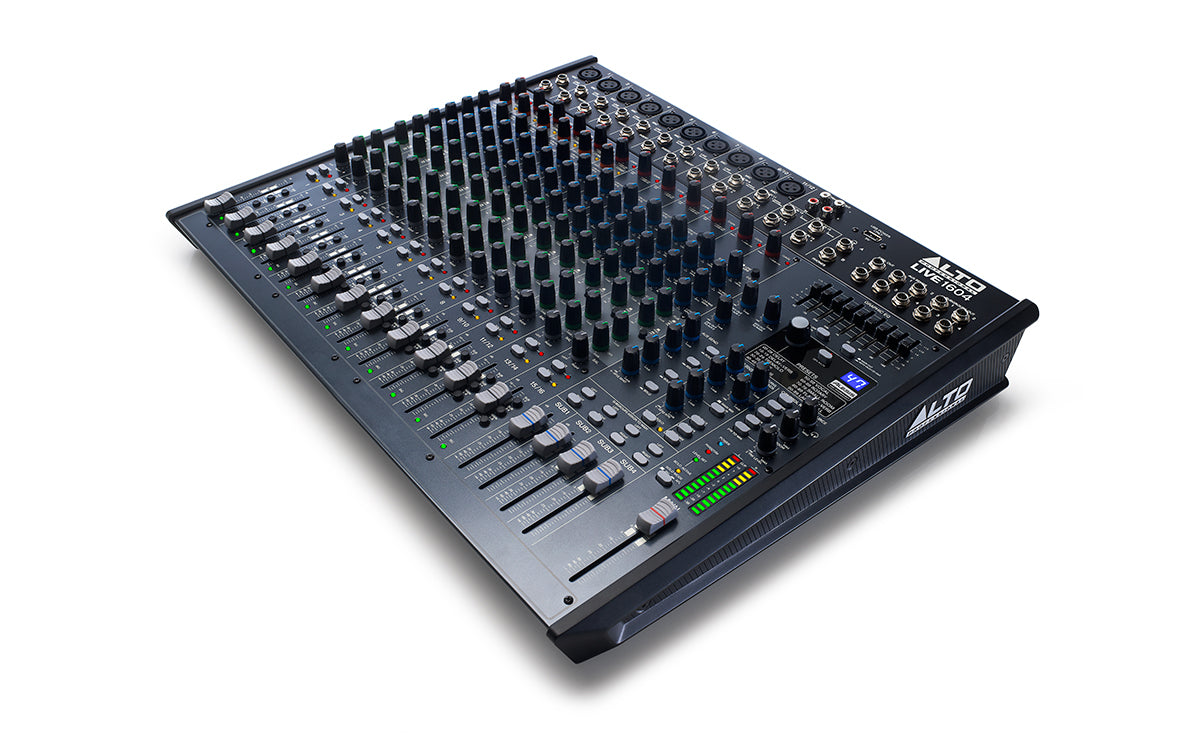 Alto Live 1604 Professional Audio Mixer - 16-Channel Digital Mixing Console with USB Interface for Live Sound & Studio Recording | Perfect for DJs, Bands, Churches & Events
