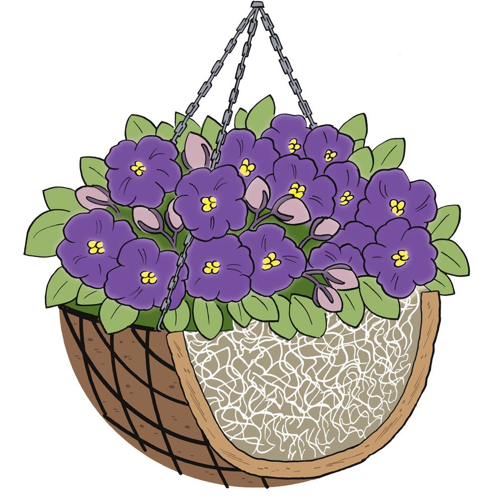 MagniMoist Basket Liner 12-14 Inch - Perfect for Home & Garden Decor