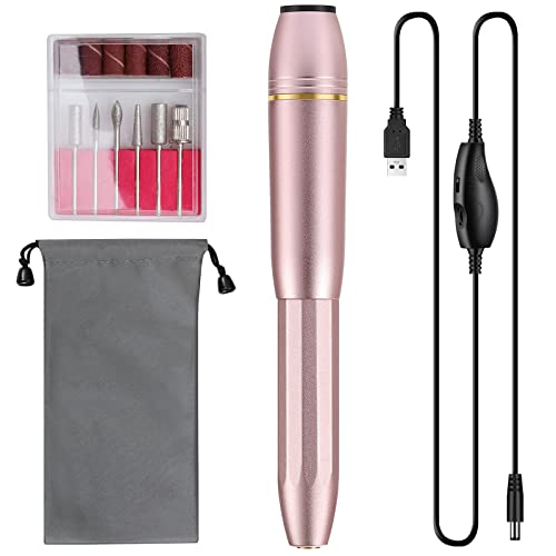 Professional Electric Nail Drill Kit - 20000 RPM Portable Nail File Set for Acrylic & Gel Nails | Manicure Pedicure Tools with Multiple Drill Bits | Perfect for Home Salon, DIY Nail Art & Professional Use