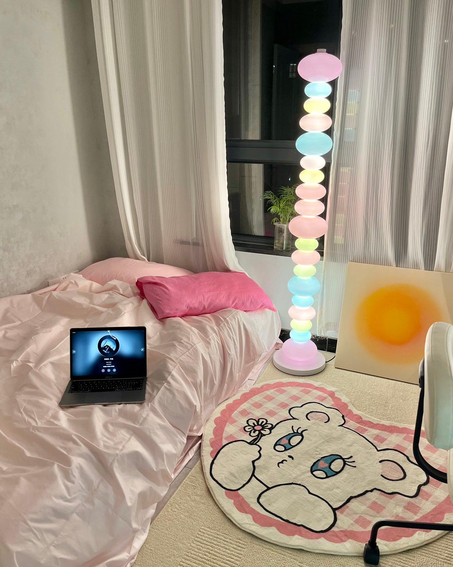 Modern LED Candy Floor Lamp - Adjustable Brightness for Living Room, Bedroom & Office - Stylish Home Decor Lighting for Relaxation & Ambiance