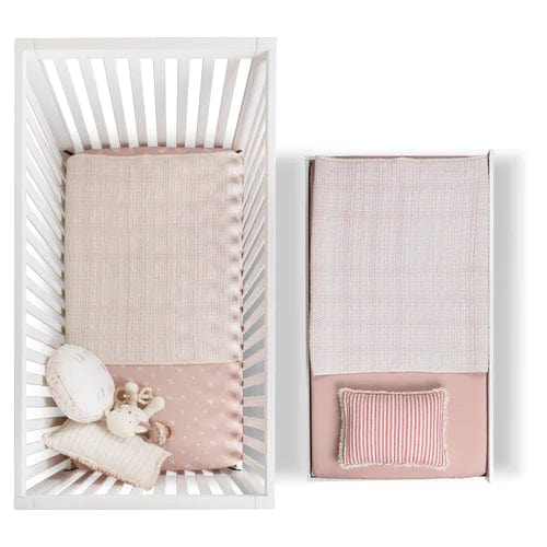 Hush Crib with Trundle & Custom Fabric Mattress - Convertible Baby Bed for Nursery, Guest Room & Small Spaces - Perfect for Newborns, Toddlers & Sleepovers