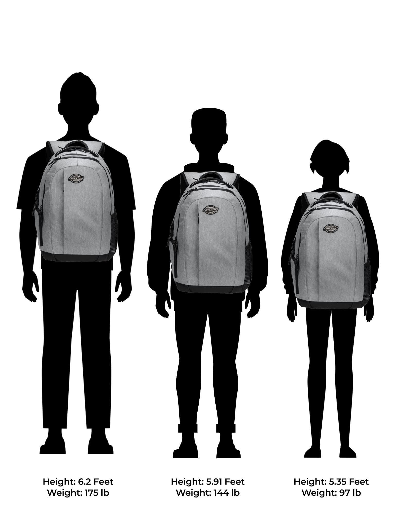 Dickies Water Resistant Laptop Backpack for College & Work - Durable 15.6 Inch Computer Bag with USB Charging Port | Perfect for School, Office, Travel & Commuting