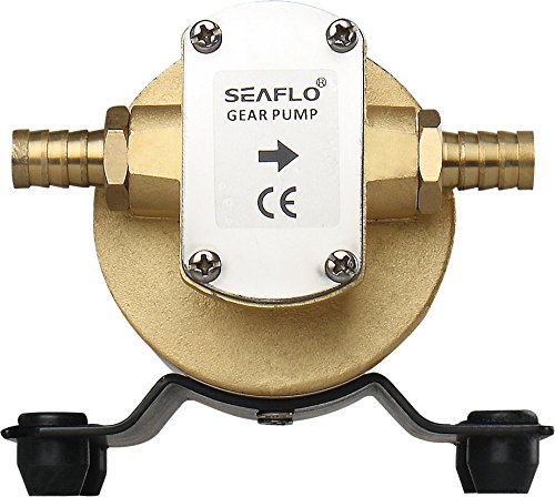 SEAFLO 12V 3.2GPM 12LPM Low Pressure Electric Gear Pump for Water, Diesel, Oil & Lubricant Transfer - Ideal for Marine, RV, Automotive & Industrial Applications