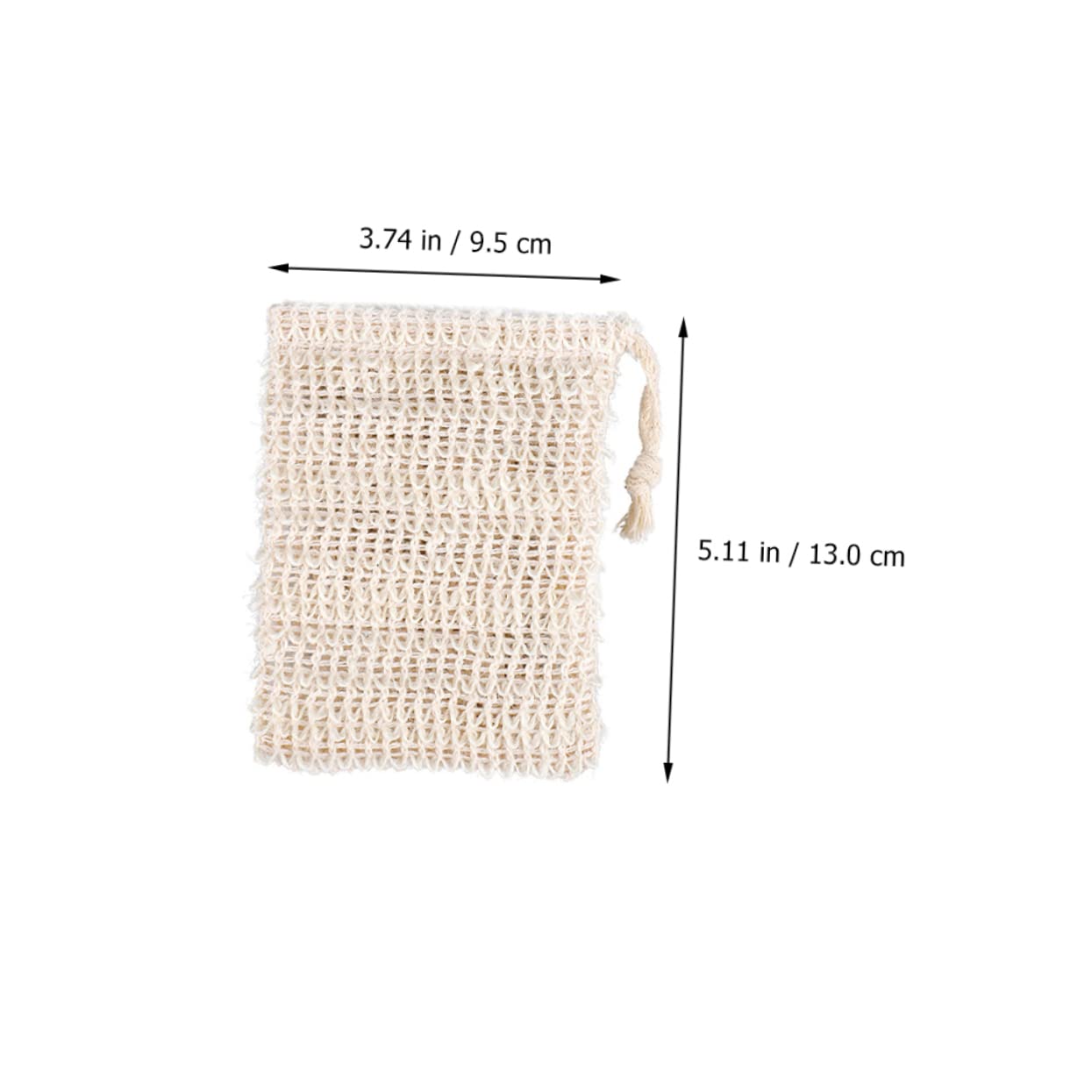 IPetBoom 3-Pack Exfoliating Soap Pouches - Mesh Soap Sponge Bags for Body Scrub & Deep Cleansing | Reusable Bathing Supply with Jute Texture (Yellow) | Perfect for Shower, Spa & Travel Essentials