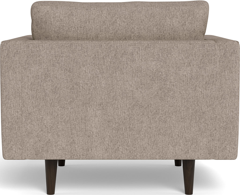 Stylish Ladybird 42 Arm Chair - Modern Accent Chair for Living Room, Bedroom & Office - Comfortable Upholstered Lounge Chair with Wooden Legs - Perfect for Reading Nook, Cozy Corner or Home Decor