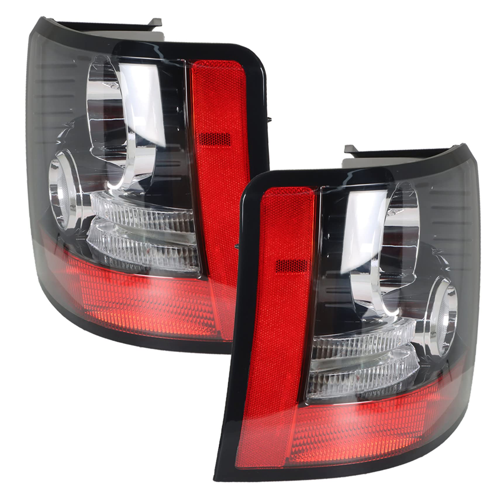 **Land Rover Range Rover Sport 2005-2013 LH+RH Tail Lights Assembly - Brake & Stop Indicator Lights Replacement (Driver & Passenger Side) - Perfect for Night Driving & Enhanced Safety**