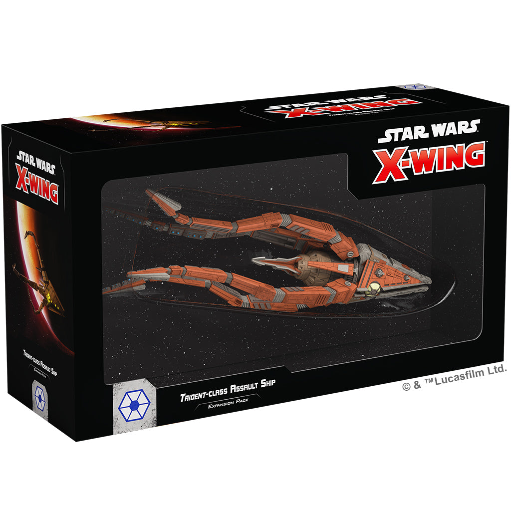 Star Wars X-Wing 2nd Edition Trident Class Assault Ship Expansion Pack - Miniature Tabletop Game for Strategic Space Battles | Perfect for Collectors & Competitive Play