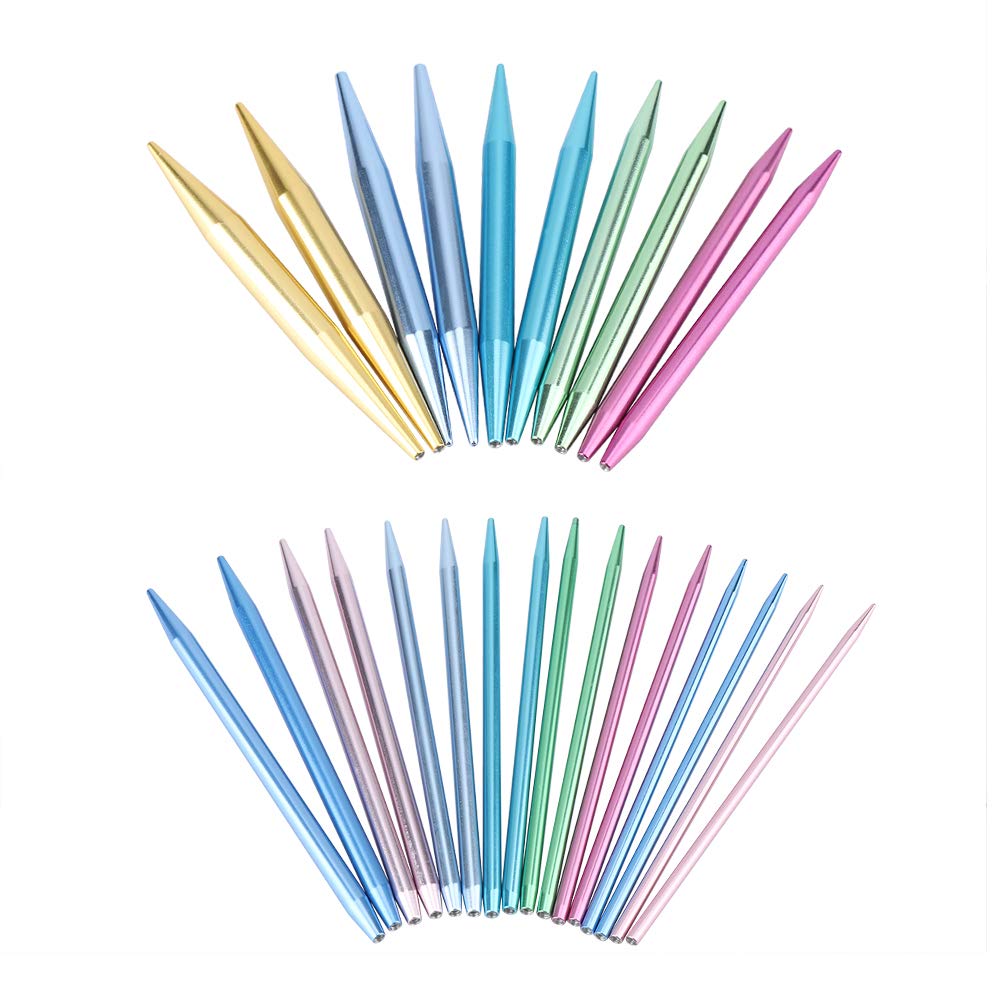 banapo Interchangeable Knitting Needles Set - Aluminum & Plastic DIY Crochet Tools for Home Knitting - Perfect Gift for Crafty Moms & Knitting Enthusiasts | Great for Scarves, Sweaters & Handmade Gifts