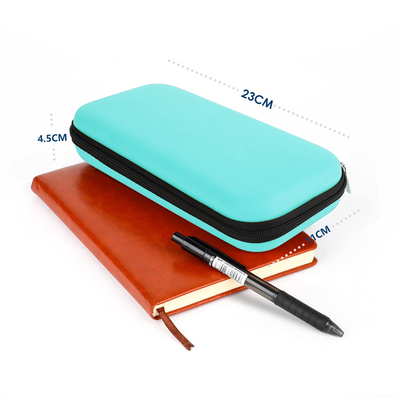 Simpeak Switch Lite Accessories Bundle - Hard Shell Travel Carrying Case with Tempered Glass Screen Protector & Silicone Protective Cover - Sky Blue Storage Bag for Nintendo Switch Lite Console & Games - Perfect for Kids, Boys & Girls Travel Protection