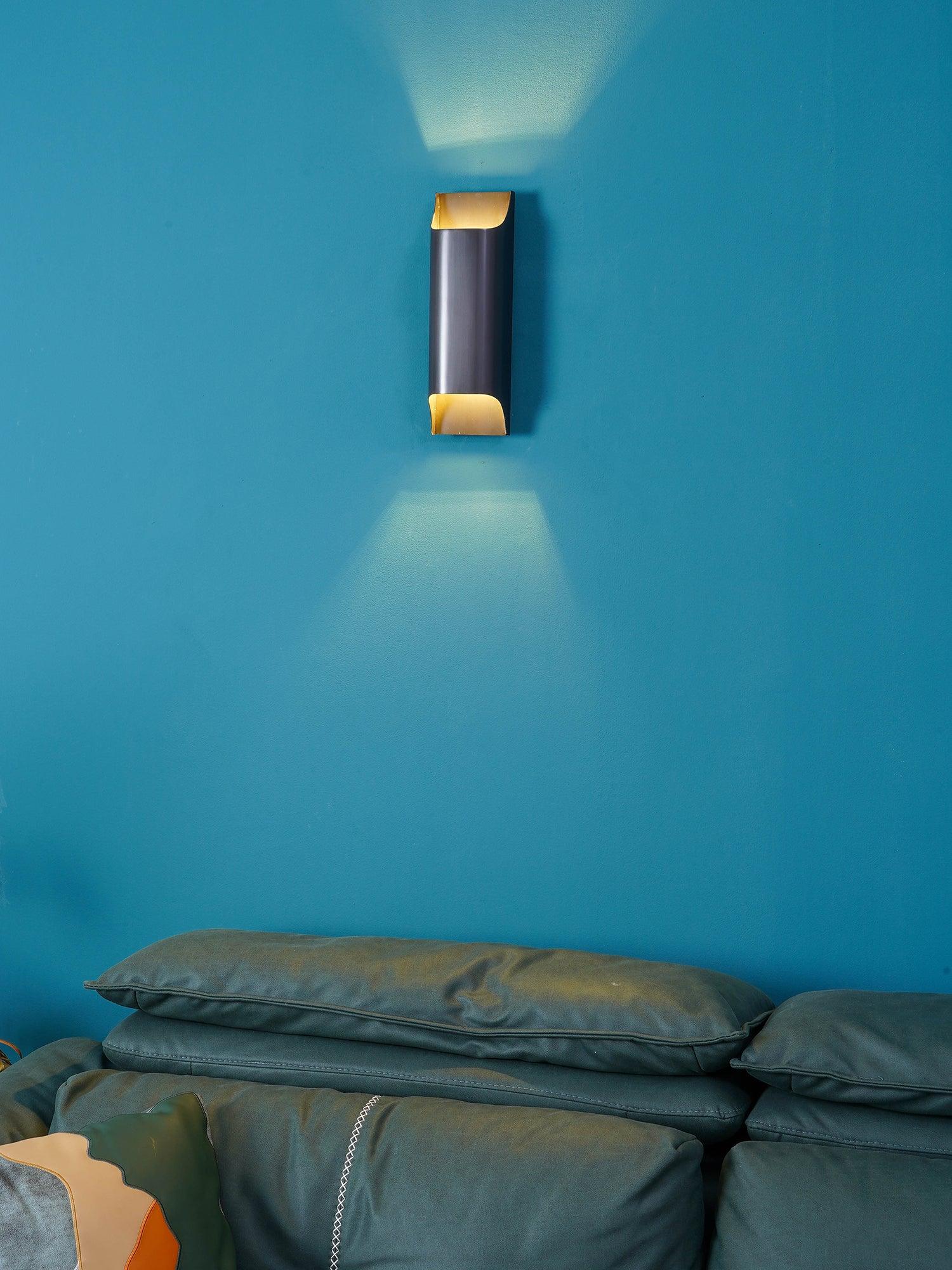 Leclerc Brass Wall Lamp - Vintage Industrial Sconce Lighting for Living Room, Bedroom & Hallway - Perfect for Ambient & Accent Lighting