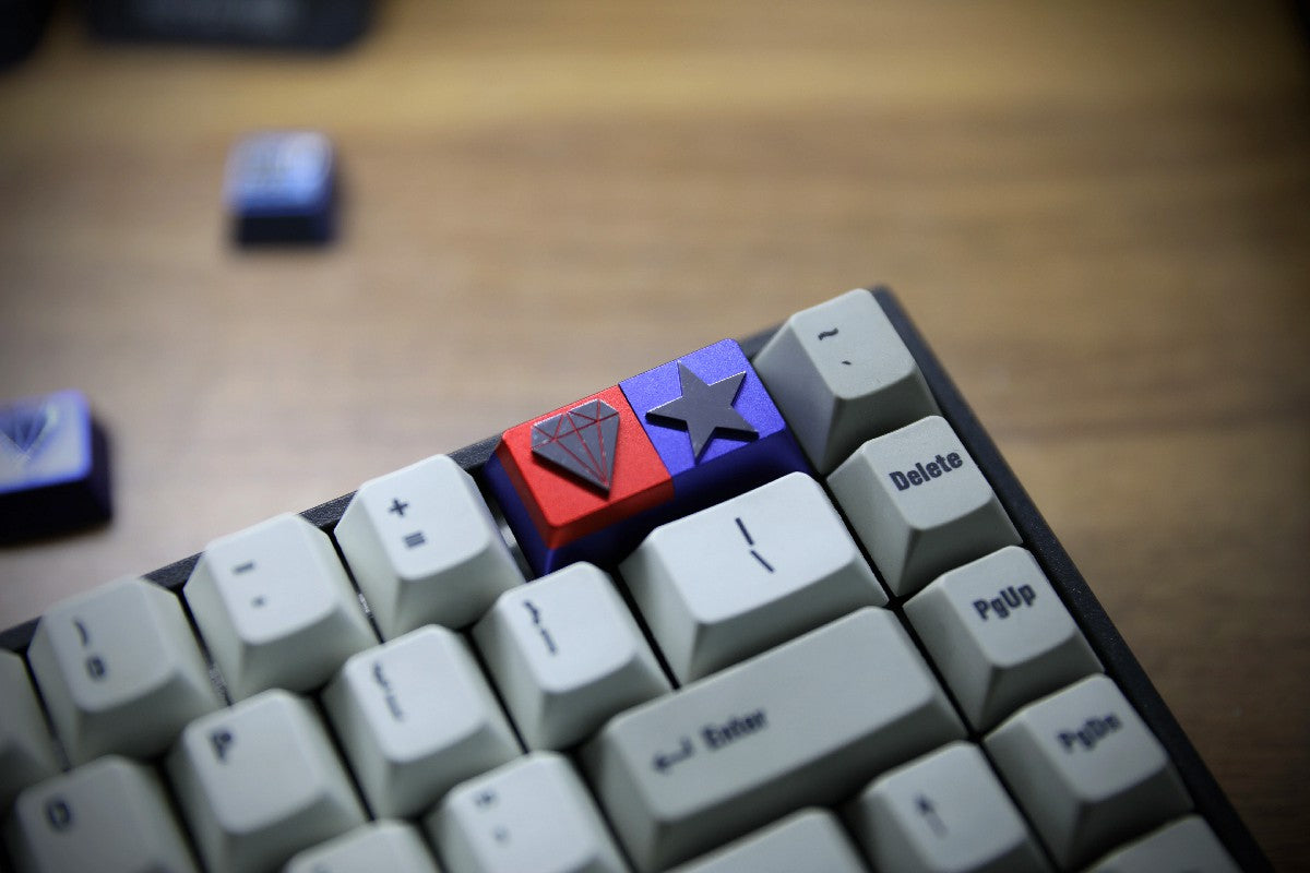 Mini 4WD Classic Logo Aluminum Alloy 2U Metal Personalized Keycap - Custom Mechanical Keyboard Decoration for Gaming PC Setup & Office Work