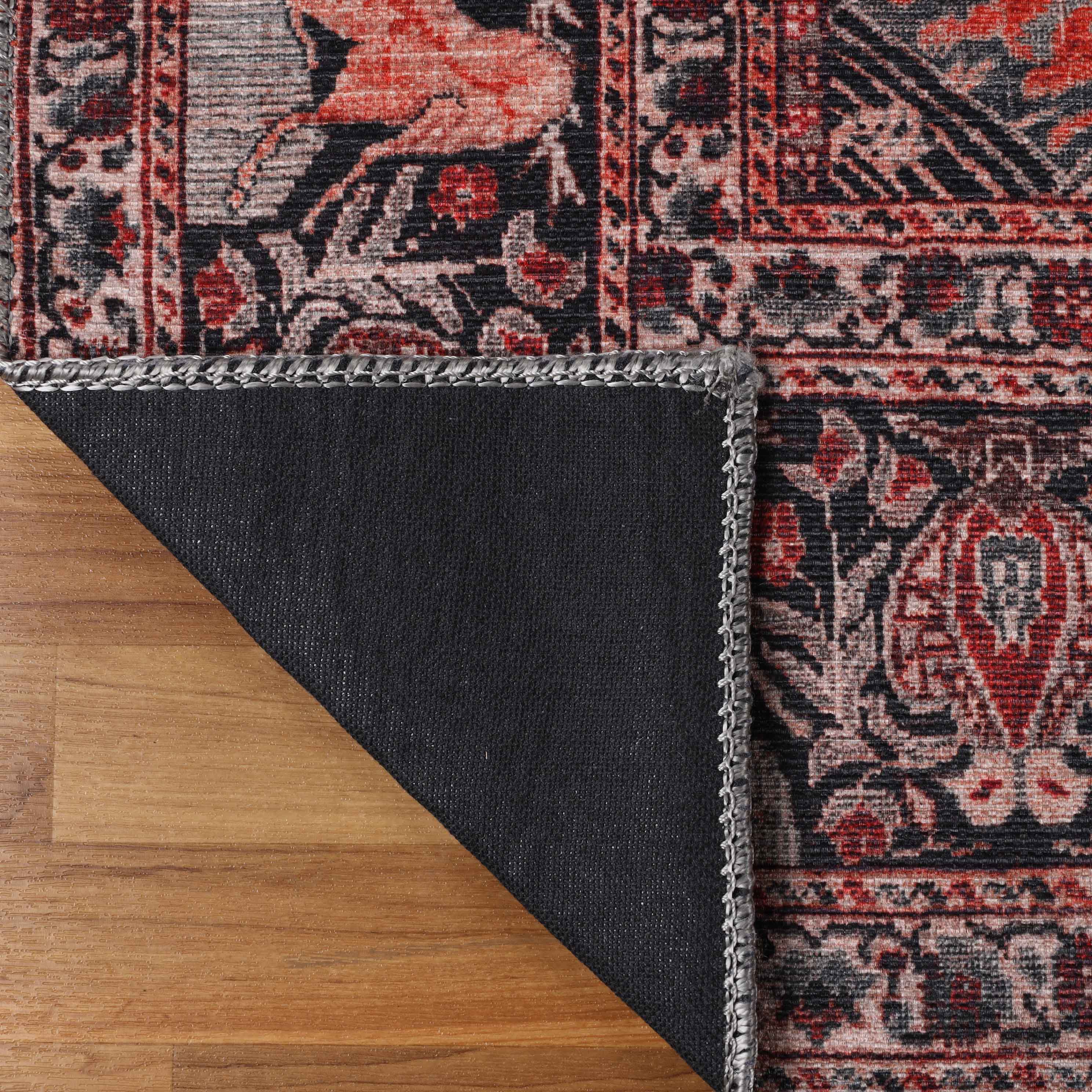 Bohemian Oriental Medallion Wildlife Indoor Area Rug or Runner - Non-Slip, Soft & Durable - Perfect for Living Room, Bedroom, or Hallway Decor
