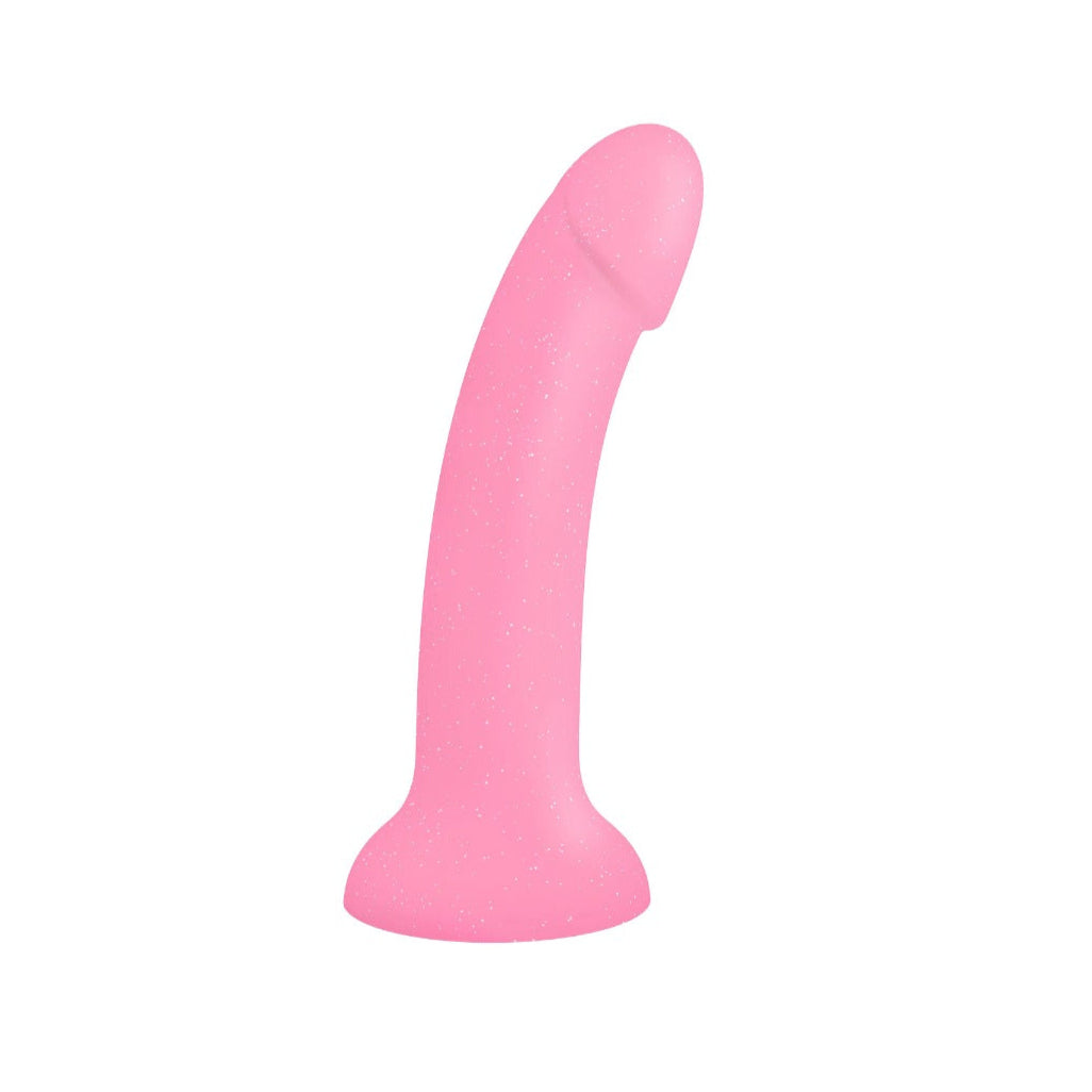Glitzy Beginner Dildo - Perfect First Time Silicone Adult Toy for Women, Smooth Textured G-Spot Stimulator - Ideal for Solo Play, Couples & Beginner Sex Education