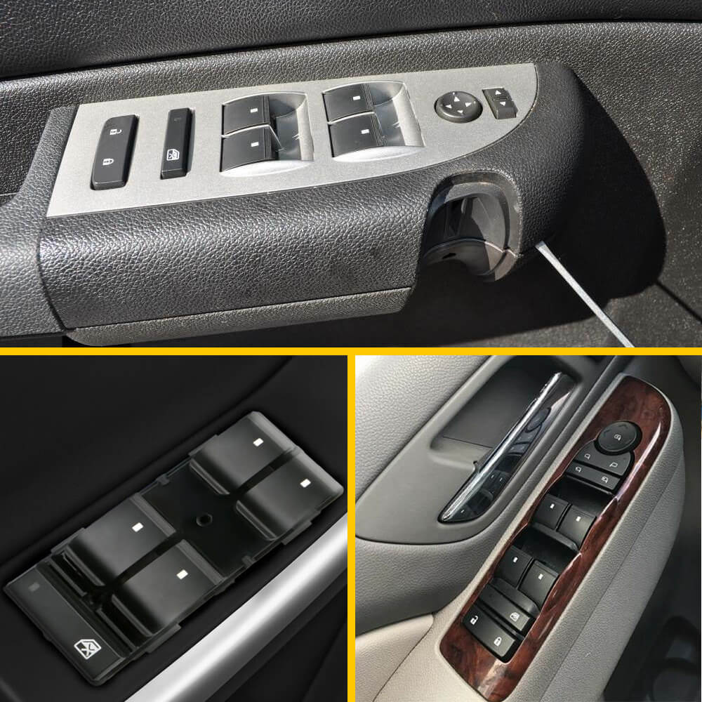 Master Power Window Switch Compatible with Chevy GMC Buick - 6+8 Pins - Perfect for Car Window Repair & Replacement