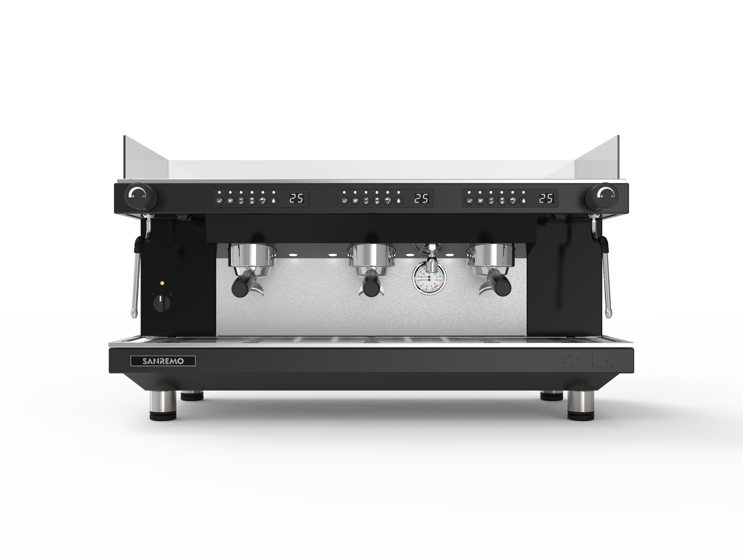 Sanremo ZOE Competition 3 Group Commercial Espresso Machine - Professional Barista Coffee Maker for Cafes & Restaurants - Matte Black Finish - Perfect for High-Volume Coffee Shops & Specialty Coffee Brewing