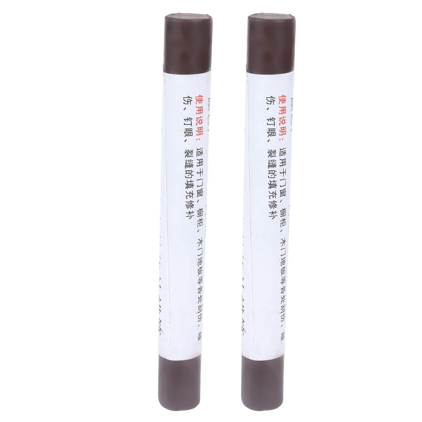 2-Pack Furniture Repair Crayons - Wood Scratch Repair Kit for Floors, Tables & Cabinets - Coffee Color Touch-Up Paint Pen - DIY Wood Polish & Care for Home & Office Use
