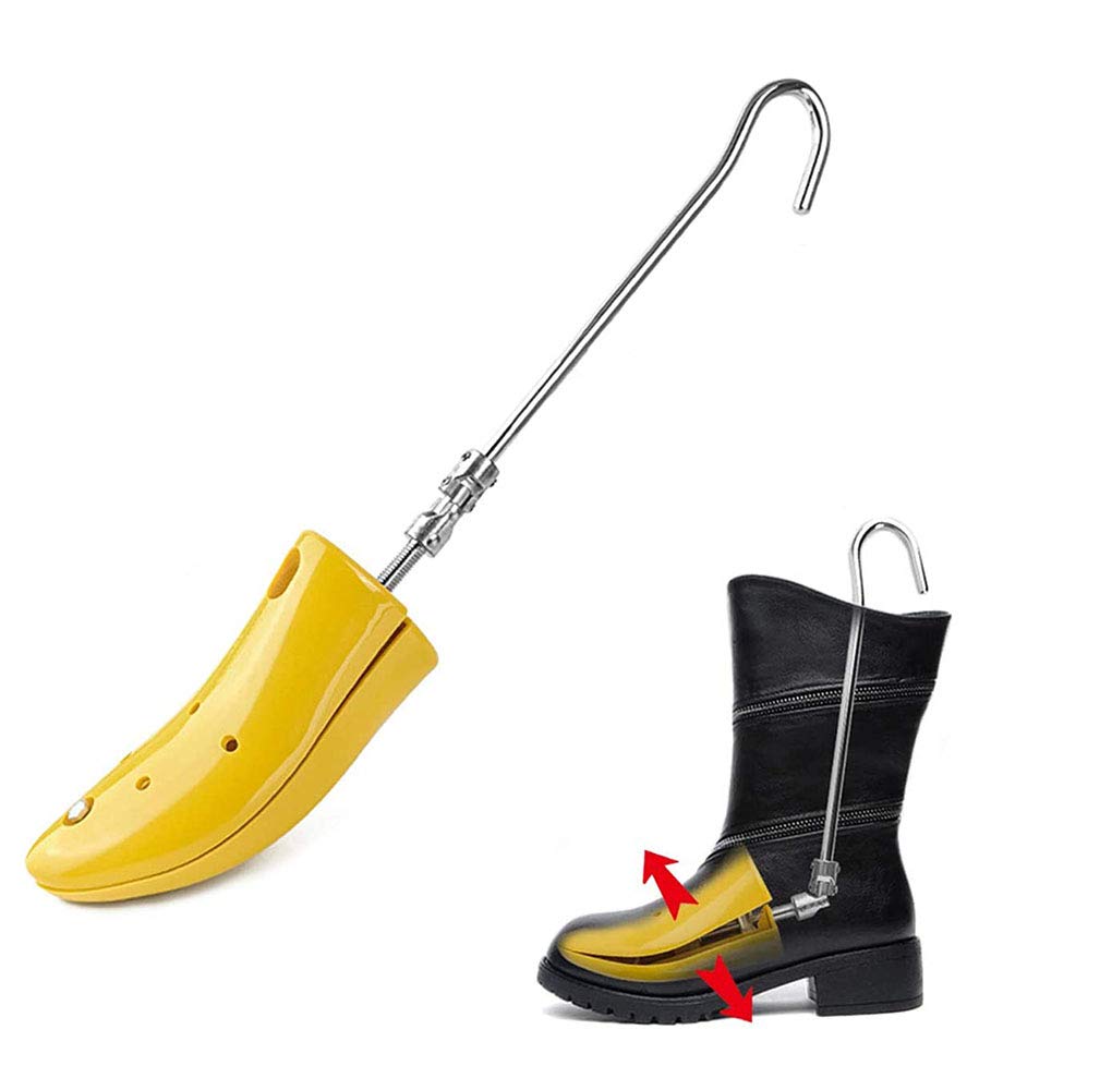 Adjustable Shoe Stretcher for Boots & Shoes - 1 Pair Left & Right Feet Shoe Tree Expander for Hiking, Work Boots & Leather Shoes - Perfect for Boot Stretching, Comfort Fit & Foot Pain Relief