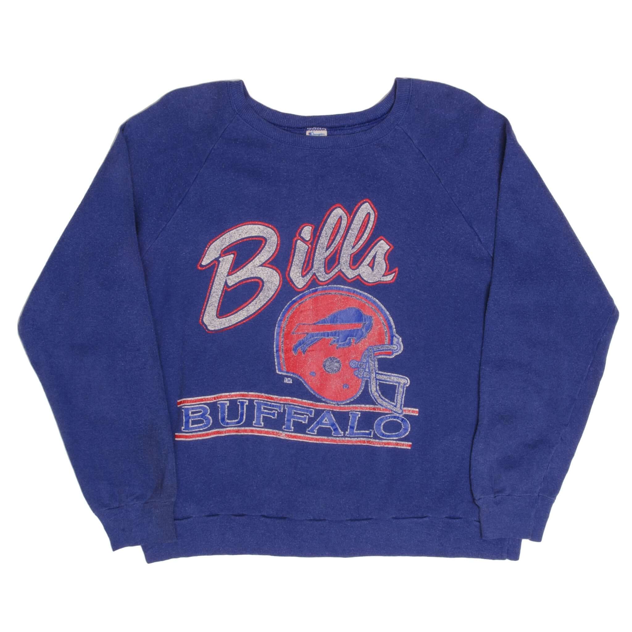 Vintage Champion NFL Buffalo Bills Sweatshirt 1980s XL Made in USA - Retro Football Fan Gift & Game Day Outfit