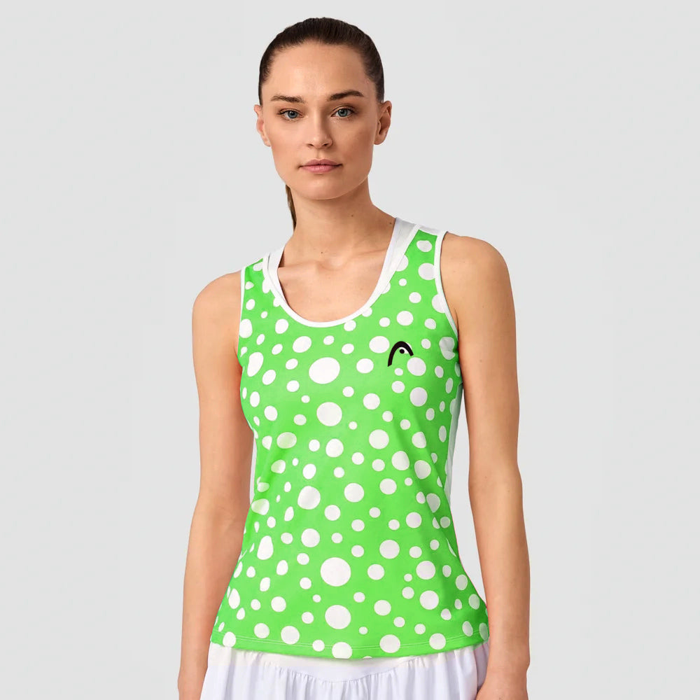 Women's Spirit II Tank Top - Breathable & Comfortable Workout Shirt in Lime Green for Yoga, Running & Gym