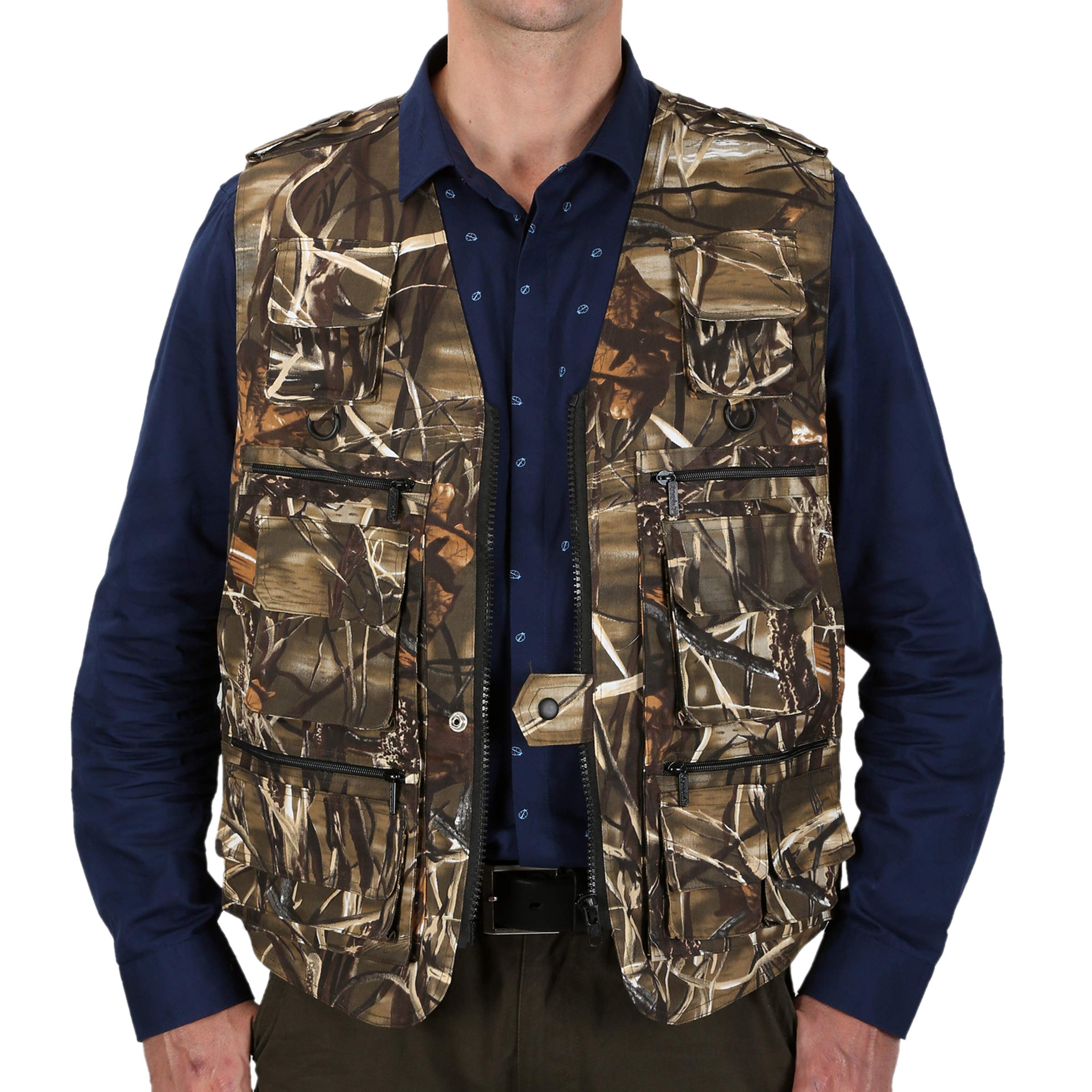 Men's Multi-Pocket Outdoor Vest for Travel, Hunting, Photography & Fishing - Lightweight Tactical Gear for Adventure Enthusiasts