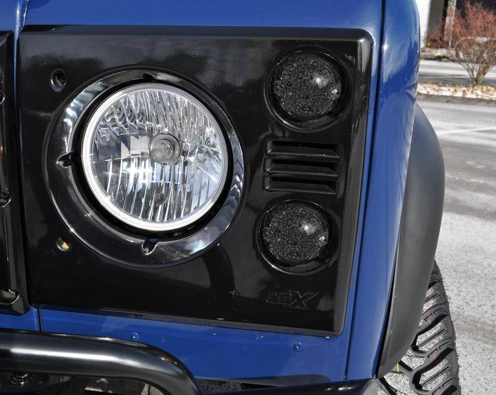 4-Piece Smoke Amber & White LED Turn Signal and Clearance Lamps for Land Rover Defender - Upgrade Your Off-Road Lighting for Enhanced Visibility & Style